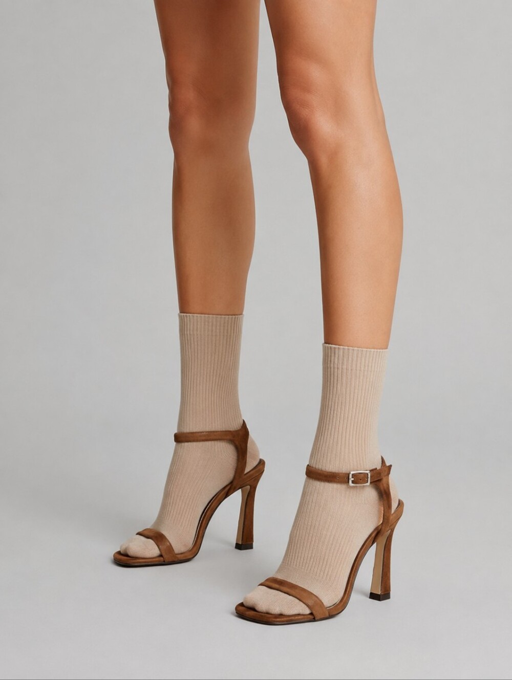 Gianni Bini Heeled Sandals 10 Pecan Brown Suede Blakye Strappy Dressy New $110